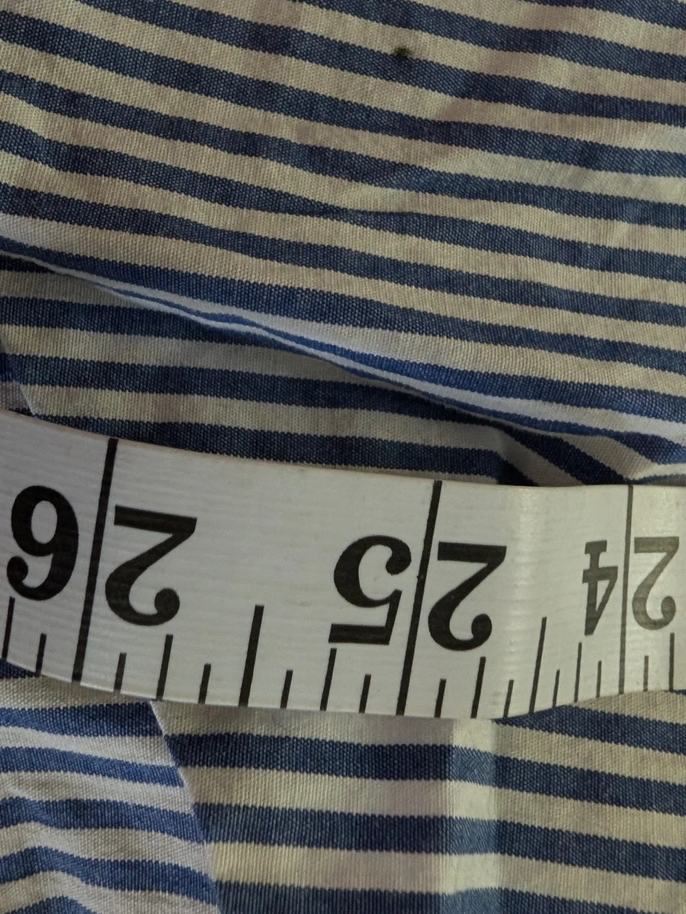 J. Crew Navy and White Striped Button-Down Shirt